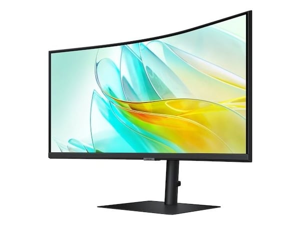 Samsung ViewFinity S6 S34C652UEU - S65UC Series - LED-skjerm - kurvet - USB - 34" - 3440 x 1440 UWQHD @ 100 Hz - VA - 350 cd/m² - 3000:1 - HDR10 - ...