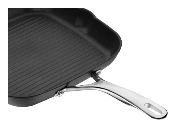 BALLARINI 75002-484, Rund, Grillpanne, Sort, Rustfritt stål, PTFE, 230 °C, Aluminium