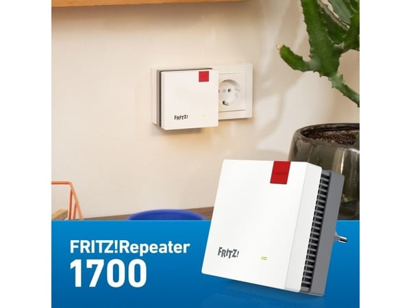 FRITZ! Repeater 1700 Wi-Fi7 opptil 2.880 Mbit/s og 688 Mbit/s (20003116)
