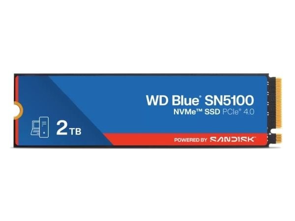 WD Blue SN5100 - SSD - 2 TB - intern - M.2 2280 - PCIe 4.0 (NVMe)