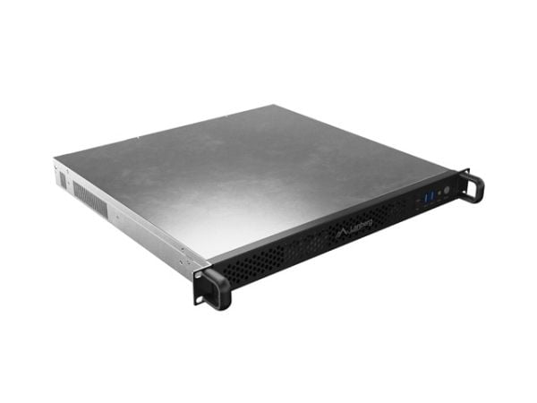 Lanberg SC01-4201-10B - Rackmonterbar 1U - ATX - ingen strømforsyning (FLEX) - svart - USB
