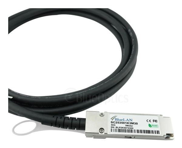BlueOptics MCC1V30A-003-BL, 3 m, DAC, QSFP, 4x SFP+