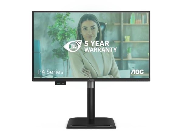 AOC 24P4U, 60,5 cm (23,8"), 1920 x 1080 piksler, Full HD, Svart