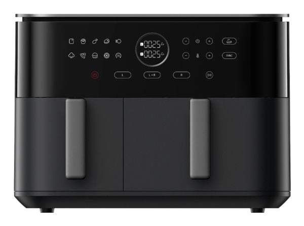 Xiaomi MAF-D1001, Varmluftfryser, 10 L, 40 °C, 230 °C, Dobbel, Svart
