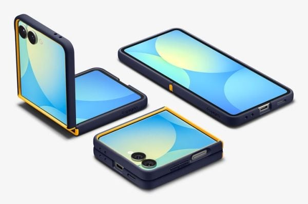 Spigen Nano Pop, Etui, Samsung, Galaxy Z Flip 7, 17,3 cm (6.8"), Blåbær, Marineblå, Gult