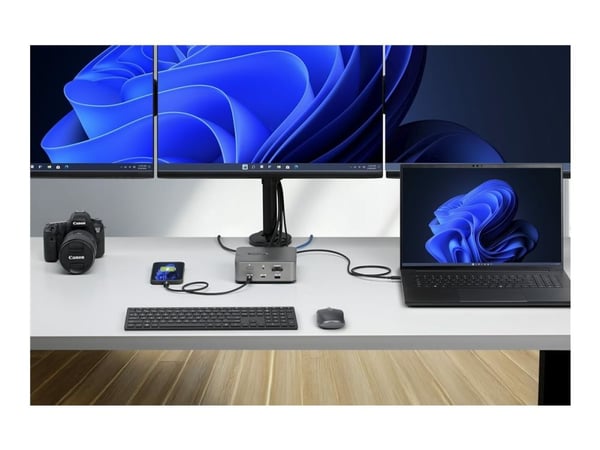 Startech - Dokkingstasjon - for bærbar, bærbar - USB-C / USB4 / Thunderbolt 3 / Thunderbolt 4 / Thunderbolt 5 / USB-A - HDMI, DP - 1GbE - 180 watt ...