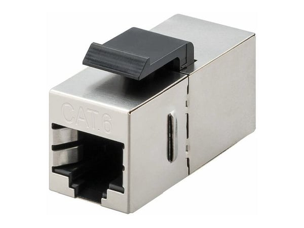 MicroConnect - Nettverkkopler - RJ-45 (hunn) til RJ-45 (hunn) - FTP - CAT 6 - Keystone-jakk - sølv