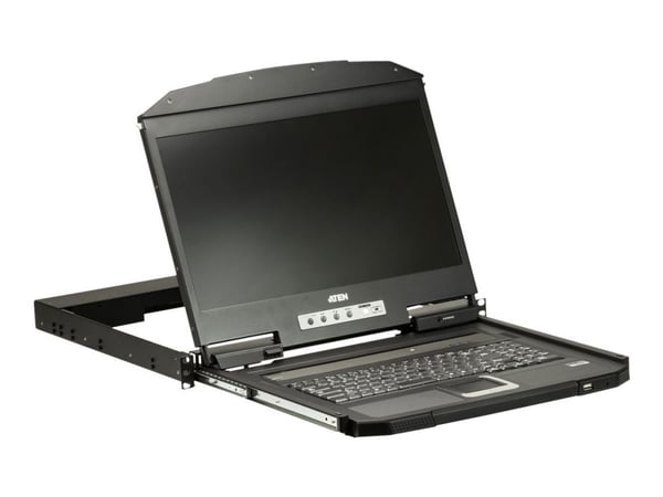ATEN CL3100NX - KVM-konsoll - USB - USA - engelsk (QWERTY) - 18.5" - kan monteres i rack - 1366 x 768 @ 60 Hz - 250 cd/m² - 1000:1 - 5 ms - VGA, US...