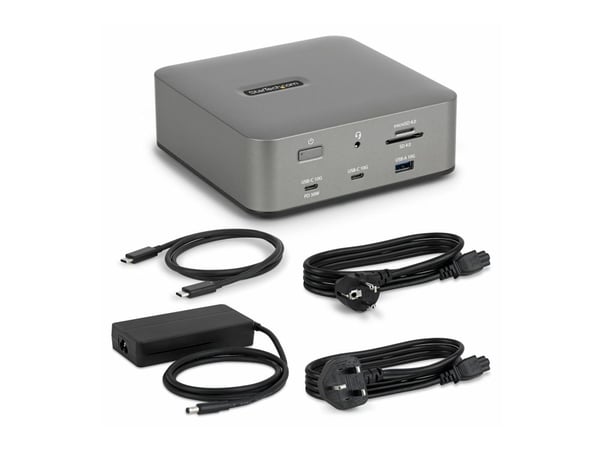 Startech - Dokkingstasjon - for bærbar, bærbar - USB-C / USB4 / Thunderbolt 3 / Thunderbolt 4 / Thunderbolt 5 / USB-A - HDMI, DP - 1GbE - 180 watt ...