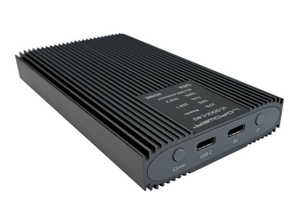LC Power LC-DOCK-C-M2 - Förvaringslåda - M.2 - M.2 Card (PCIe NVMe & SATA) - USB-C 3.2 (Gen 2x1) - antracit