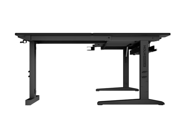 Genesis Holm Modular NDS-200 - Skrivebord - 90° corner (L-shaped) - antrasitt, svart - svart, antrasitt sokkel