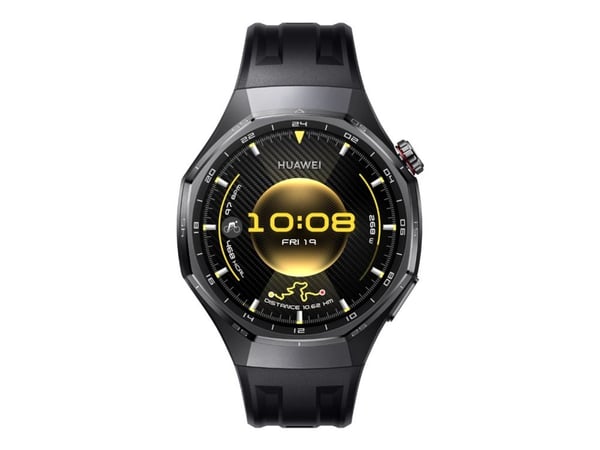 Huawei Watch GT 6 Pro - 46 mm - titanium alloy - smartklokke med stropp - fluorelastomer - svart - håndleddstørrelse: 140-210 mm - display 1.47" - ...