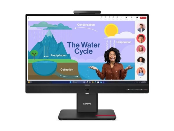 Lenovo ThinkVision T24D-4v - LED-skjerm - 1920 x 1080 Full HD (1080p) @ 120 Hz - IPS - 250 cd/m² - 1500:1 - 4 ms - HDMI, 2xDisplayPort, 2xUSB-C - h...