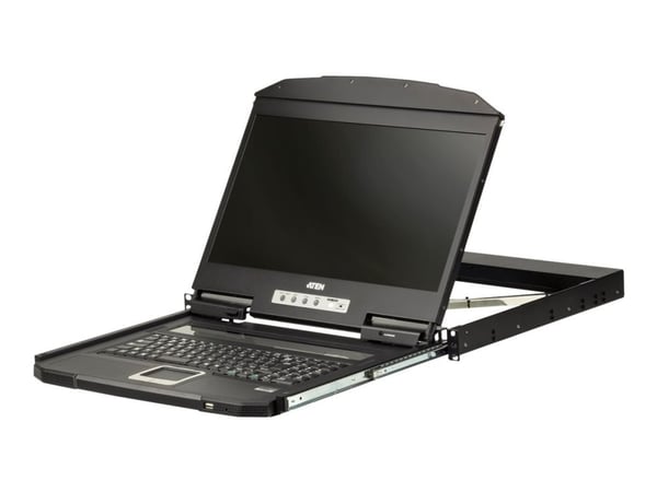 ATEN CL3100NX - KVM-konsol - USB - USA - engelska (QWERTY) - 18.5" - kan monteras i rack - 1366 x 768 @ 60 Hz - 250 cd/m² - 1000:1 - 5 ms - VGA, US...