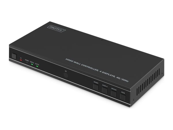Digitus DS-55358, musta, Painikkeet, Metalli, 60 Hz, 3840 x 2160 pikseliä, 1.2a