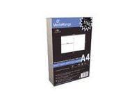 MediaRange - Matt hvit - 265 x 149 mm - 130 g/m² - 50 ark (50 ark x 1 BD-boksinnlegg