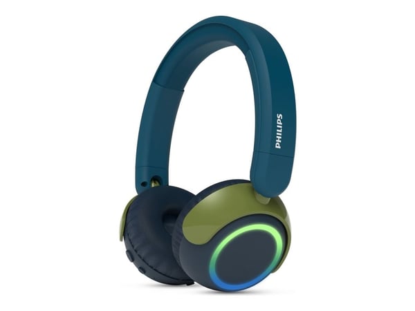 Philips TAK4200CT - Hodetelefoner med mikrofon - over-øret-montering - Bluetooth - trådløs - crystal blue-green