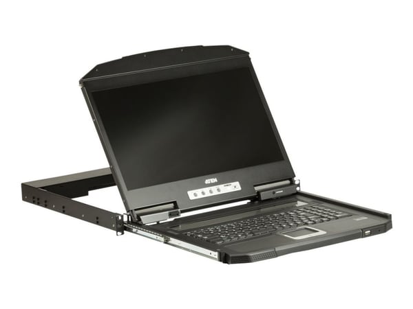 ATEN CL3100NX - KVM-konsoll - USB - USA - engelsk (QWERTY) - 18.5" - kan monteres i rack - 1366 x 768 @ 60 Hz - 250 cd/m² - 1000:1 - 5 ms - VGA, US...