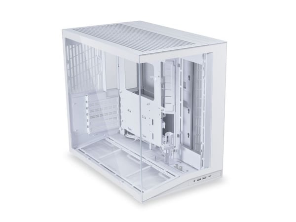 Lian Li 011 Dynamic Mini O11D mini V2 Flow, Mini Tower, PC, Hvit, ATX, Micro ATX, Mini-ATX, Aluminium, Netting, Herdet glass, 16 cm