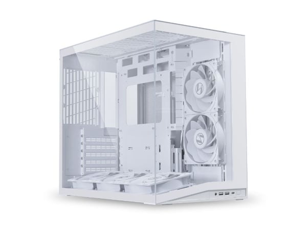 Lian Li 011 Dynamic Mini O11D mini V2 Flow, Mini Tower, PC, Hvit, ATX, Micro ATX, Mini-ATX, Aluminium, Netting, Herdet glass, 16 cm