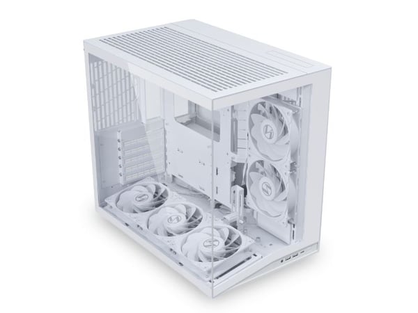 Lian Li 011 Dynamic Mini O11D mini V2 Flow, Mini Tower, PC, Hvit, ATX, Micro ATX, Mini-ATX, Aluminium, Netting, Herdet glass, 16 cm
