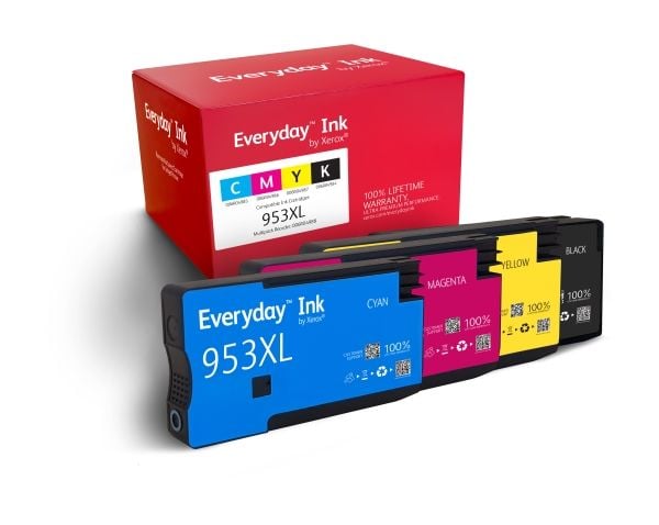 Everyday - 4-pack - Høy ytelse - svart, gul, cyan, magenta - kompatibel - gjenfabrikert - blekkpatron (alternativ for: HP 953XL)