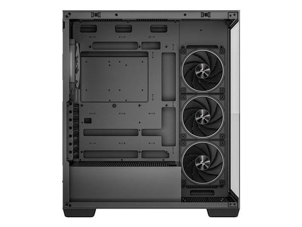 DeepCool CG580 4F V2 - Tower - ATX - sidepanel med vindu (herdet glass) - ingen strømforsyning (ATX / PS/2) - svart - USB/lyd