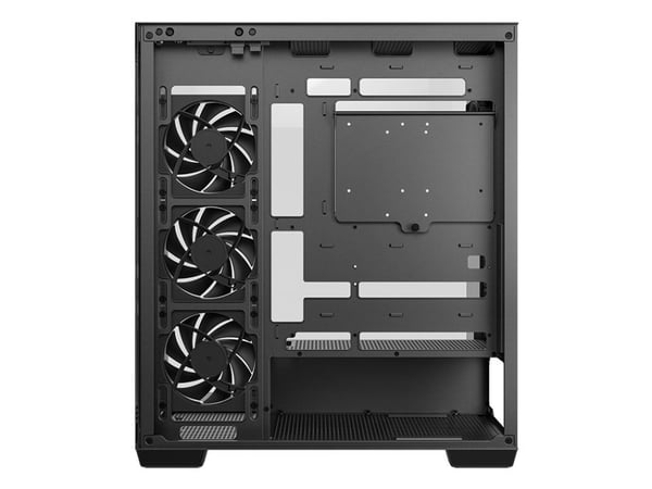 DeepCool CG580 4F V2 - Tower - ATX - sidepanel med vindu (herdet glass) - ingen strømforsyning (ATX / PS/2) - svart - USB/lyd
