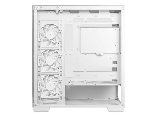 DeepCool CG580 4F V2 WH - Tower - ATX - sidepanel med vindu (herdet glass) - ingen strømforsyning (ATX / PS/2) - hvit - USB/lyd