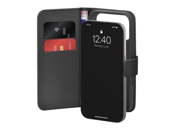PURO PUIPC17P69BOOKC8BLK, Avattava kotelo, Apple, iPhone 17 Pro Max, musta PURO PUIPC17P69BOOKC8BLK, Avattava kotelo, Apple, iPhone 17 Pro Max, musta