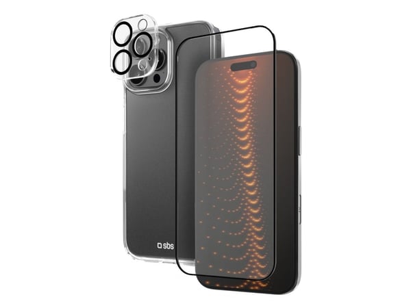 SBS TEKITD3OIP1667P, Suojus, Apple, iPhone 16 Pro Max, 17,5 cm (6.9"), musta, Läpinäkyvä