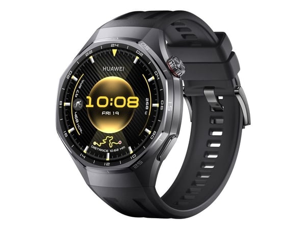 Huawei Watch GT 6 Pro - 46 mm - titanium alloy - smartklokke med stropp - fluorelastomer - svart - håndleddstørrelse: 140-210 mm - display 1.47" - ...