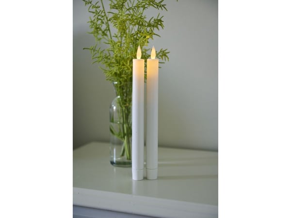 Sirius Sara ladattava LED-kruunu valkoinen - H 25 cm - 2 kpl