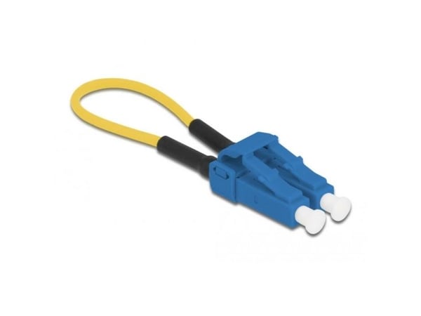 Delock - Loopbackadapter - LC/UPC-enkeltmodus (hann) - fiberoptisk - 9 / 125 micron - blå, gul