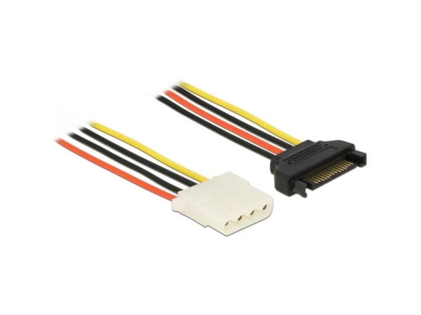 Delock - Strømadapter - 4-pin intern strøm (hunn) til SATA-strøm (hann) - 30 cm