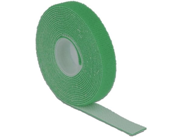 Delock - Kardborrefäste - 3 m - grön