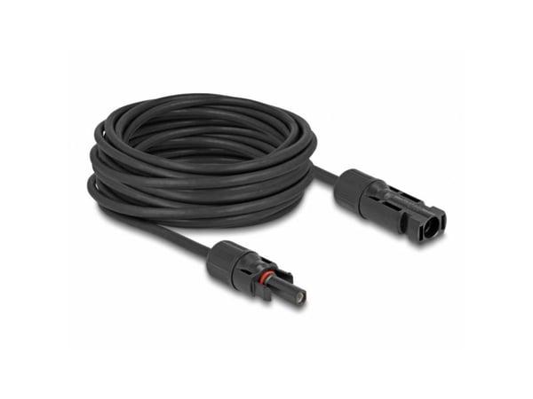 Delock - Virtajohto - MC4 (uros) - MC4 (naaras) - 600 V - 10 m - click in - musta