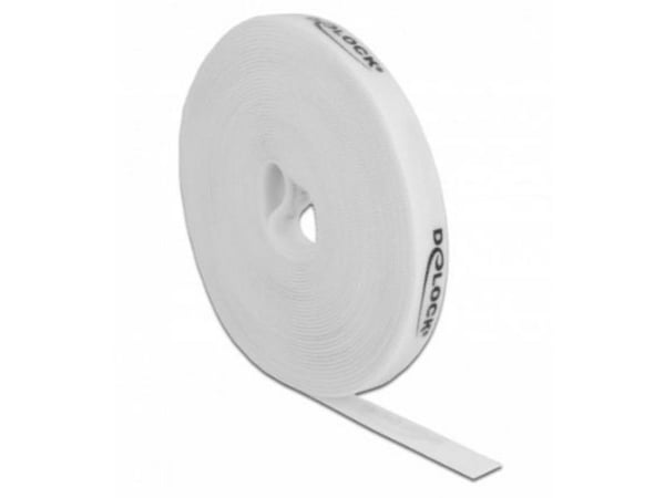 Delock - Kabelbandsrulle - 10 m - vit