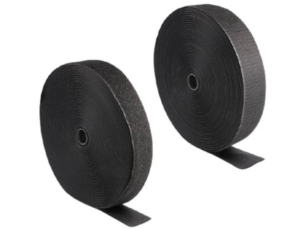 DeLOCK 20856, Nailon, Polyesteri, Musta, 50 mm, 25 m, Muovipussi