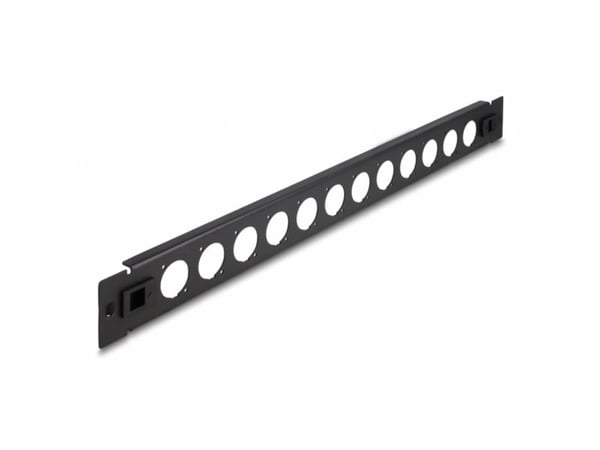 DeLOCK 66900, Patch panel, Musta, Metalli, 1U, Kiina, 48,3 cm (19")
