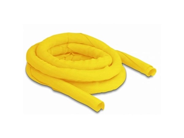 Delock - Flätad ärm - 2 m - gul