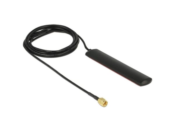 Delock GSM UMTS LTE WLAN - Antenne - Smart Home - 2 dBi - rundtstrålende - innendørs - svart