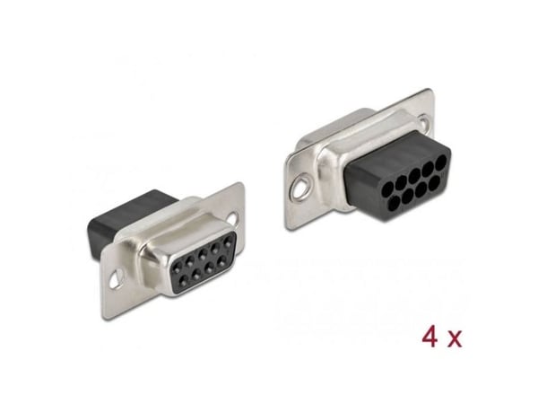 Delock - Datakopling - DB-9 (hunn) (en pakke 4)