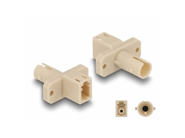 DeLOCK 87939, LC/ST, Beige, Muovi, 22 mm, 26 mm, 9.3 mm, 9.3 mm