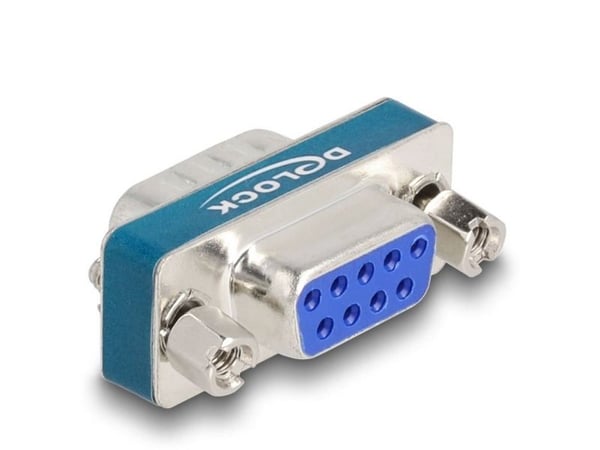 Delock HF/EMI-störningsfilter D-Sub 9 stift hane till hona med induktivt lågpassfilter