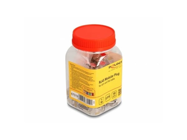 Delock - Nettverkkontakt - RJ-45 (hann) - U/FTP - CAT 6a (en pakke 100)