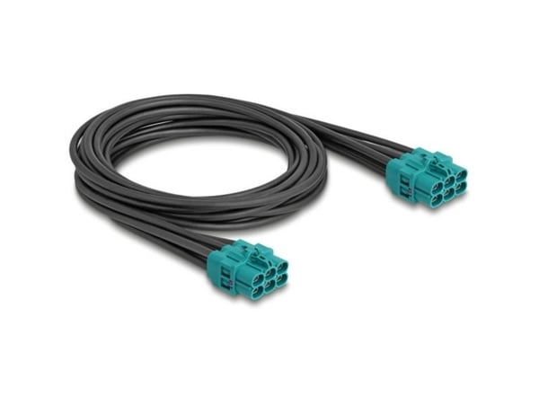 Delock - Datakabel - HDMTD Z (hunn) til HDMTD Z (hunn) - 1 m - RAL 5021, vannblå