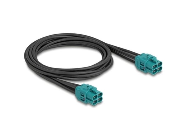 Delock - Kabelsele - HDMTD Z hunn til HDMTD Z hunn - 1 m - RAL 5021, vannblå
