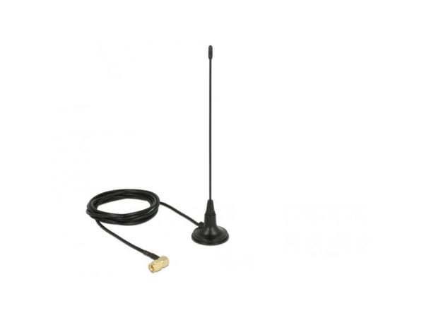 Delock - Antenne - pisk - 2.5 dBi - rundtstrålende - utendørs, magnetmonterbar