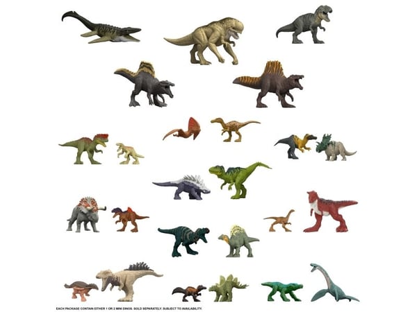 Jurassic World MINIS Spinosaurus, 3 år, Flerfarget